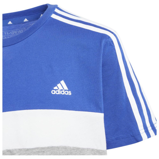 Adidas Παιδική κοντομάνικη μπλούζα Tiberio 3-Stripes Colorblock Cotton Tee
